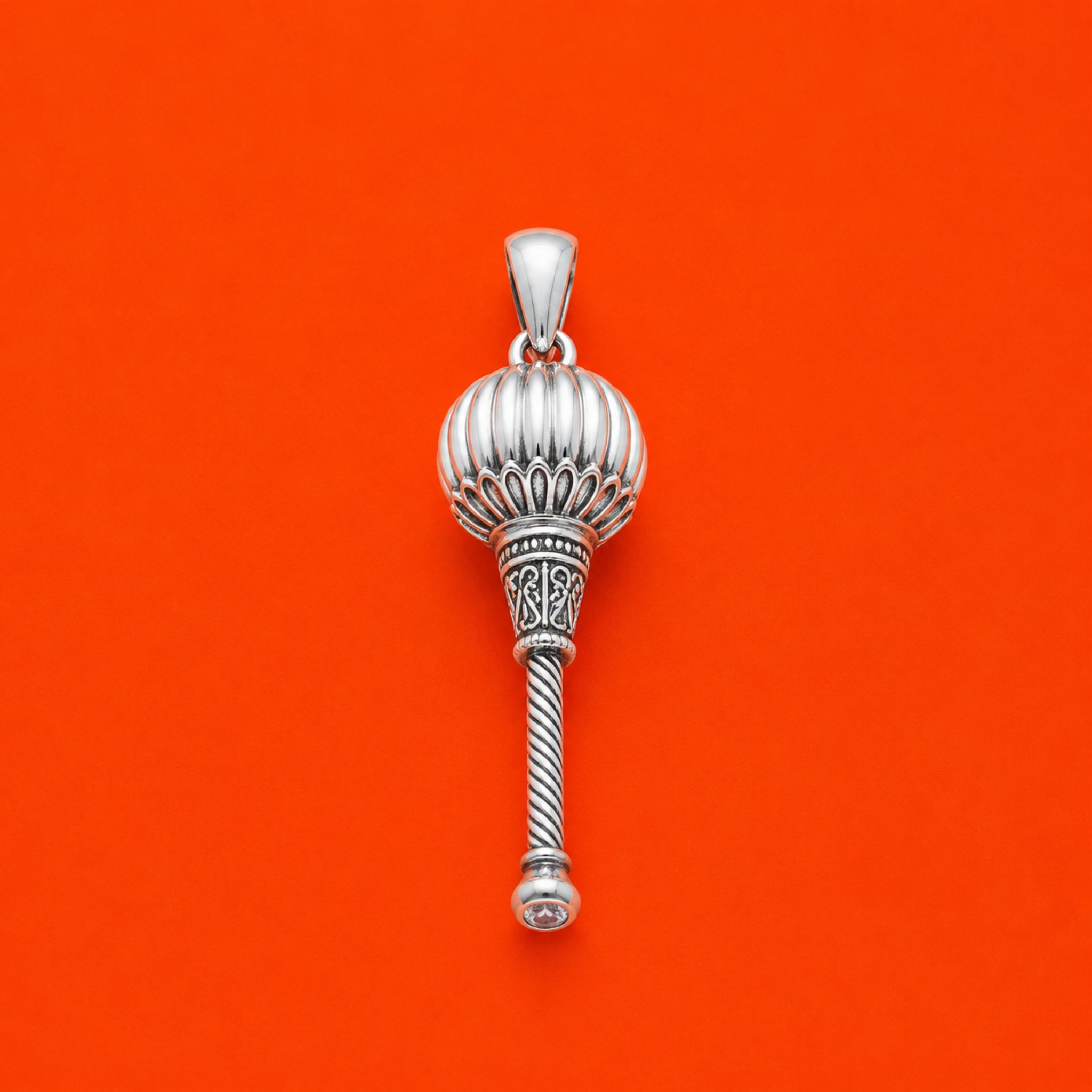 Hanuman Gada Lab Diamond Pendant