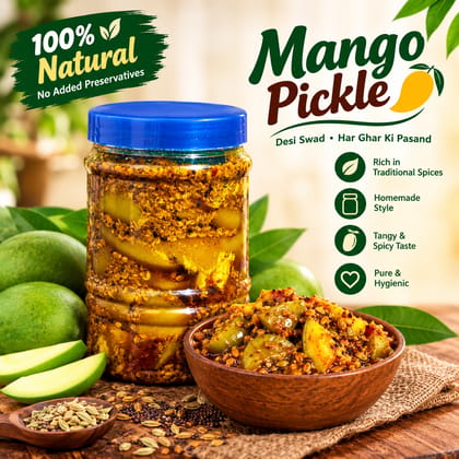Swad Mistri Homemade Mango Pickle (Aam Ka Achar)