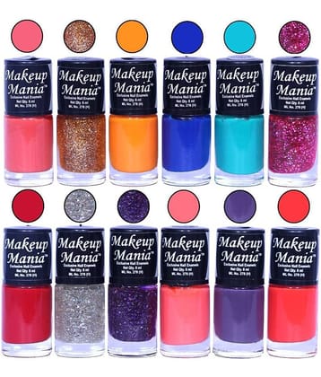 Makeup Mania Nail Polish Set of 12 Pcs, Nail Paint of 6ml each x 12 Pcs, MultiColor Combo Set No.147