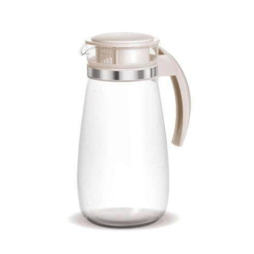 Treo By Milton Nimbus Borosilicate Glass Jug | Transparent, Stain-Resistant & Oduor-Free | Ideal for Water, Juice, Lemonade & Mocktails
