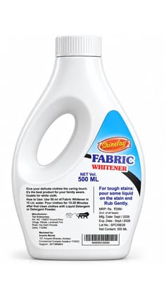 Shinelay Fabric Whitener - Powerful Fabric Whitening Solution for White Clothes - 500 ML