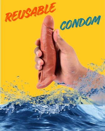 Premium Dragons Condom, 6 Inch, Silicone, Natural Color, Extra Pleasure, Textured, Unflavored, for Men