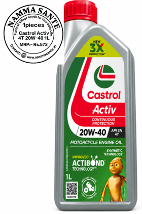 Castrol Activ 4T 20W-40 1L Castrol Activ 4T 20W-40 1L