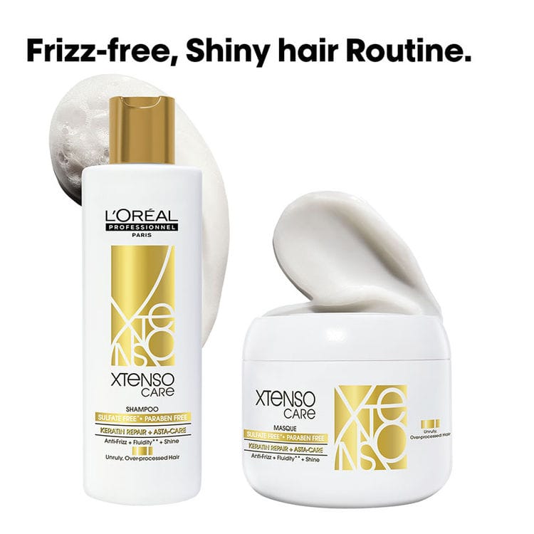 Loreal Professionnel X-Tenso Care Sulfate free Shampoo & Masque(250ml+196gm) Pack of 2