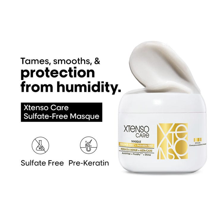 Loreal Professionnel Xtenso Care Sulfate-Free Masque, Frizz-Free & Shiny Hair With Pro-Keratin (196gm)