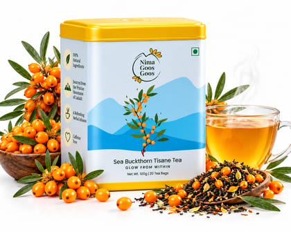 Nima Goos Goos Sea Buckthorn Tisane Tea – Traditional Himalayan Herbal Infusion from Ladakh
