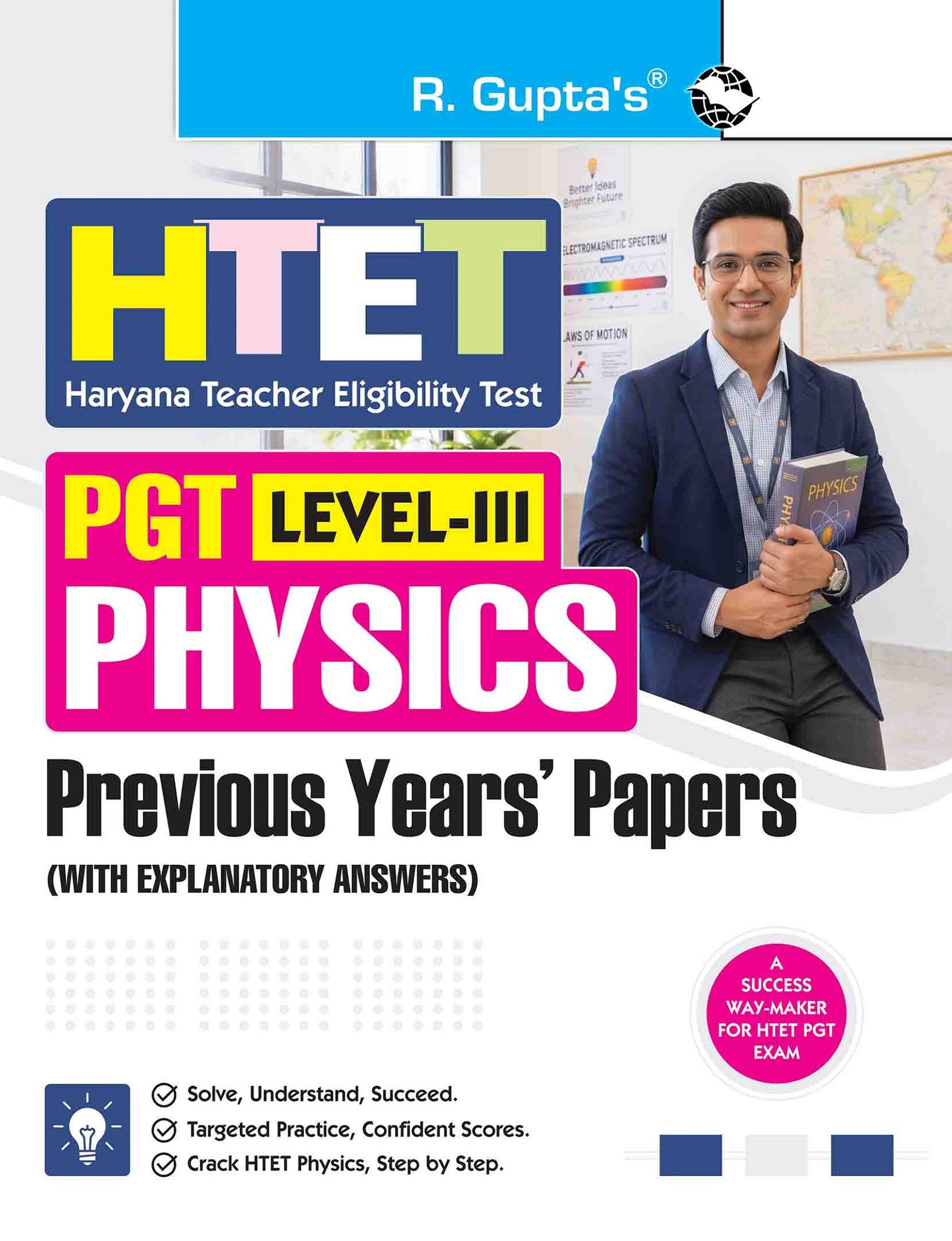 HTET: PGT Physics (Level III) – Previous Years' Papers (with Explanatory Answers) (R-3001)
