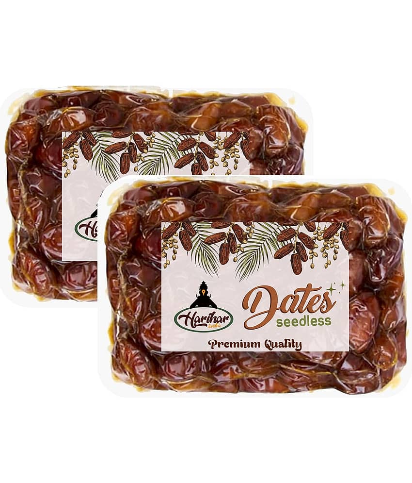 HARIHAR KRIDHA Dates (Khajoor) 500 Gram Pack of 2