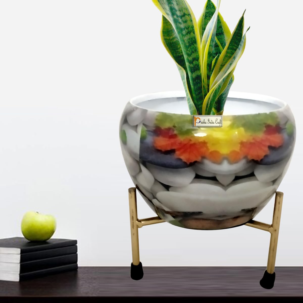 Handcrafted Metal Flower Planter | 50x50x50 cm