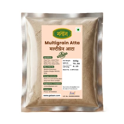 Gataan Multigrain Atta (Ragi, Jowar, Bajra, Corn, Barley)
