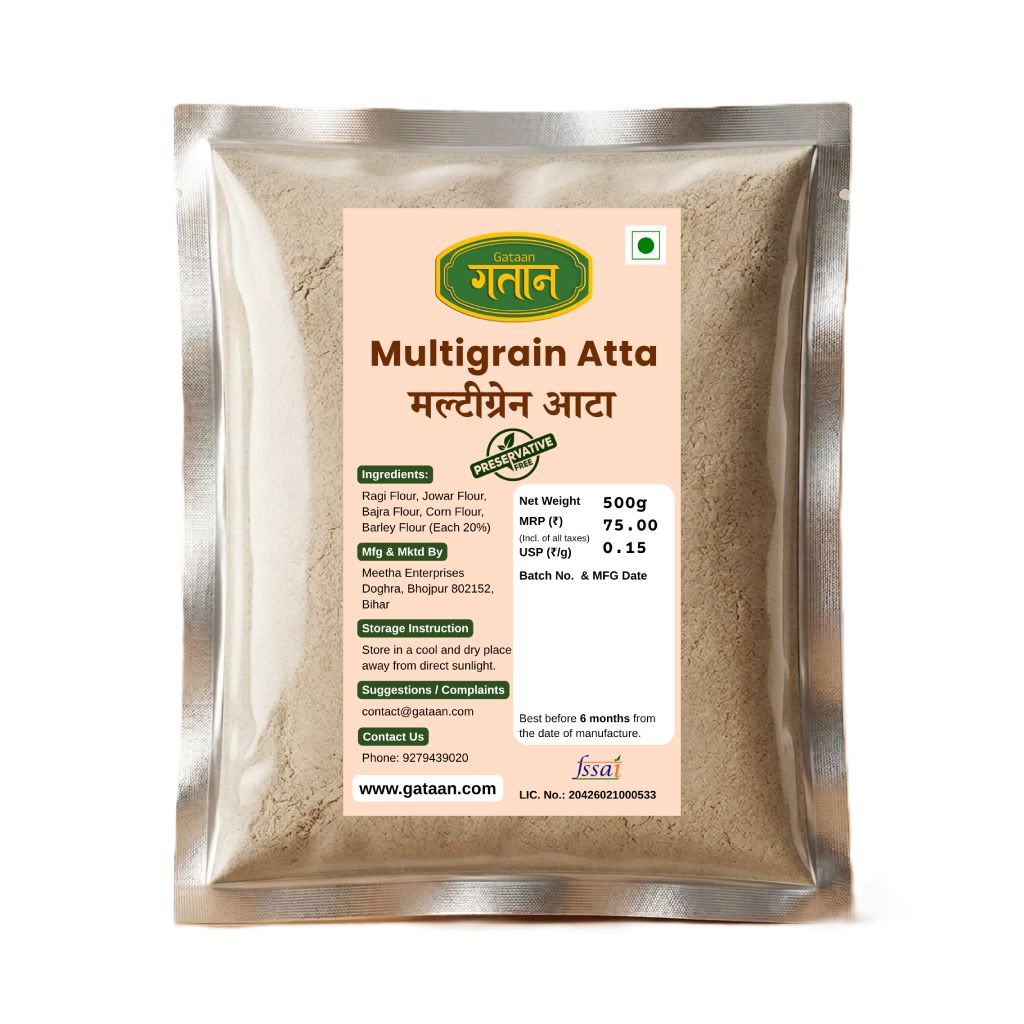 Gataan Multigrain Atta (Ragi, Jowar, Bajra, Corn, Barley)