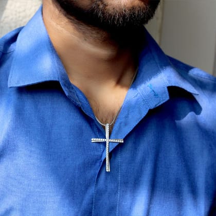 Luxe Cross 925 Sterling Silver Pendant for men