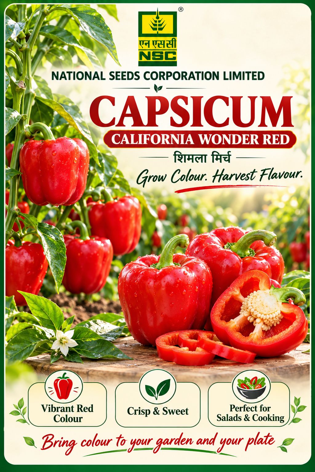NSC Capsicum California Wonder Red  - 1gm