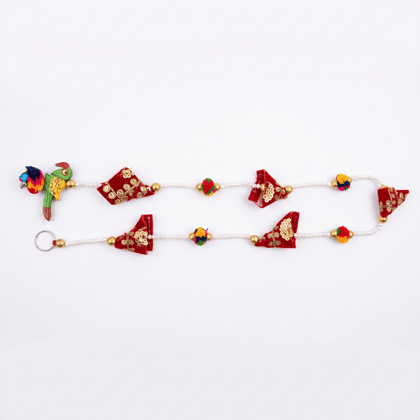CHANDRALA Traditional Handmade Parrot Latkan for Home Decor