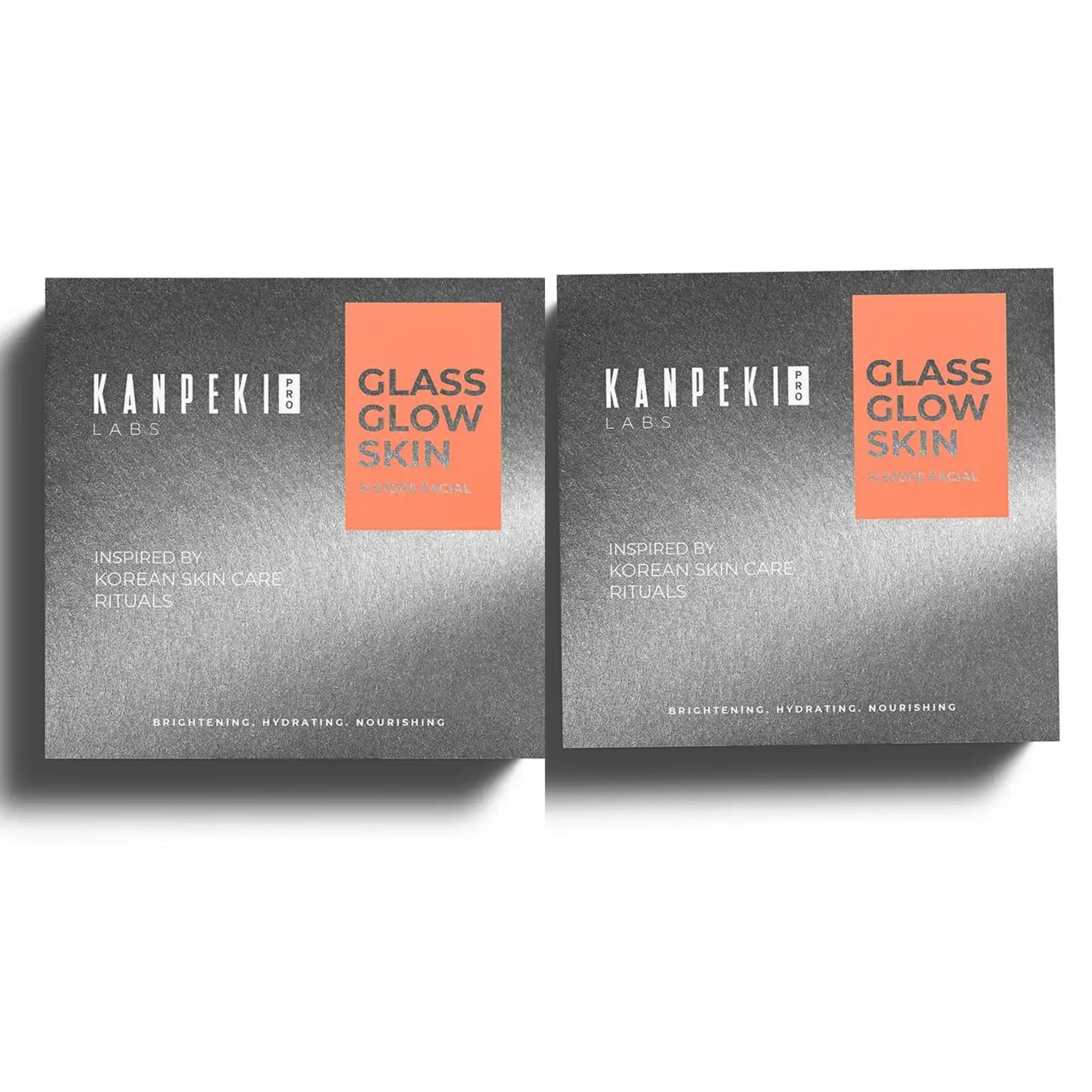 Kanpeki Glass Glow 11-Step Korean Skincare Facial Kit for Brightening & Hydrating Facial Treatment (312gm each) Pack of 2