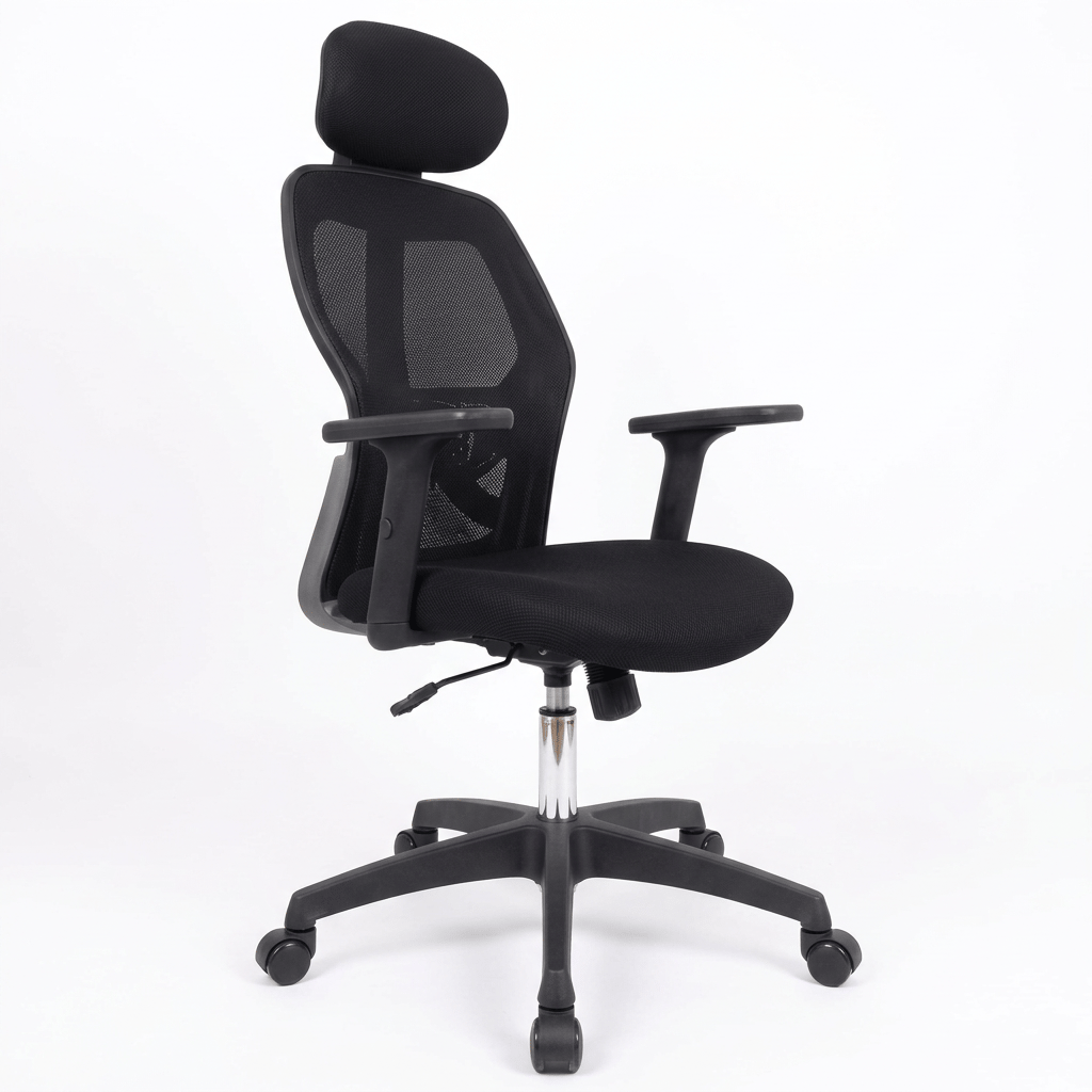 Ergonomic High Back Mesh Office Swivel Chair with Adjustable Headrest and Armrests