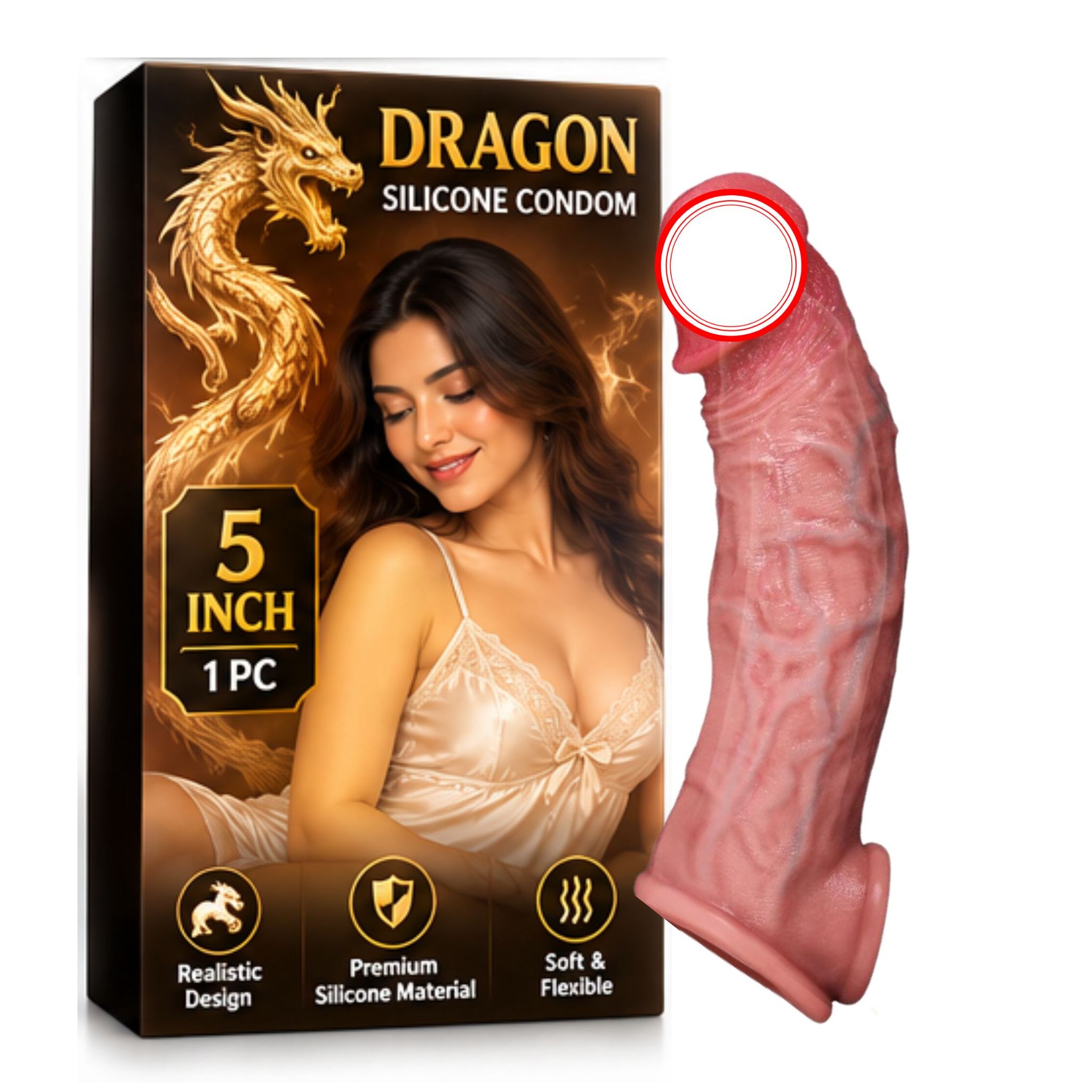 5 Inch Dragon-Inspired Silicone Accessory | Fantasy Texture Design | Adult Intimate Wellness Collection | 1 Piece