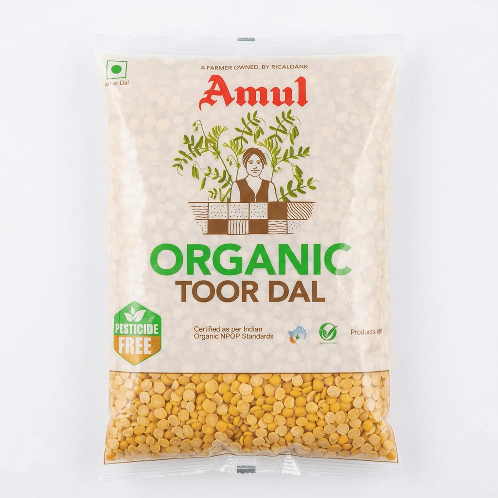 Amul Organic Toor Dal-Pigeon Pea 500gm