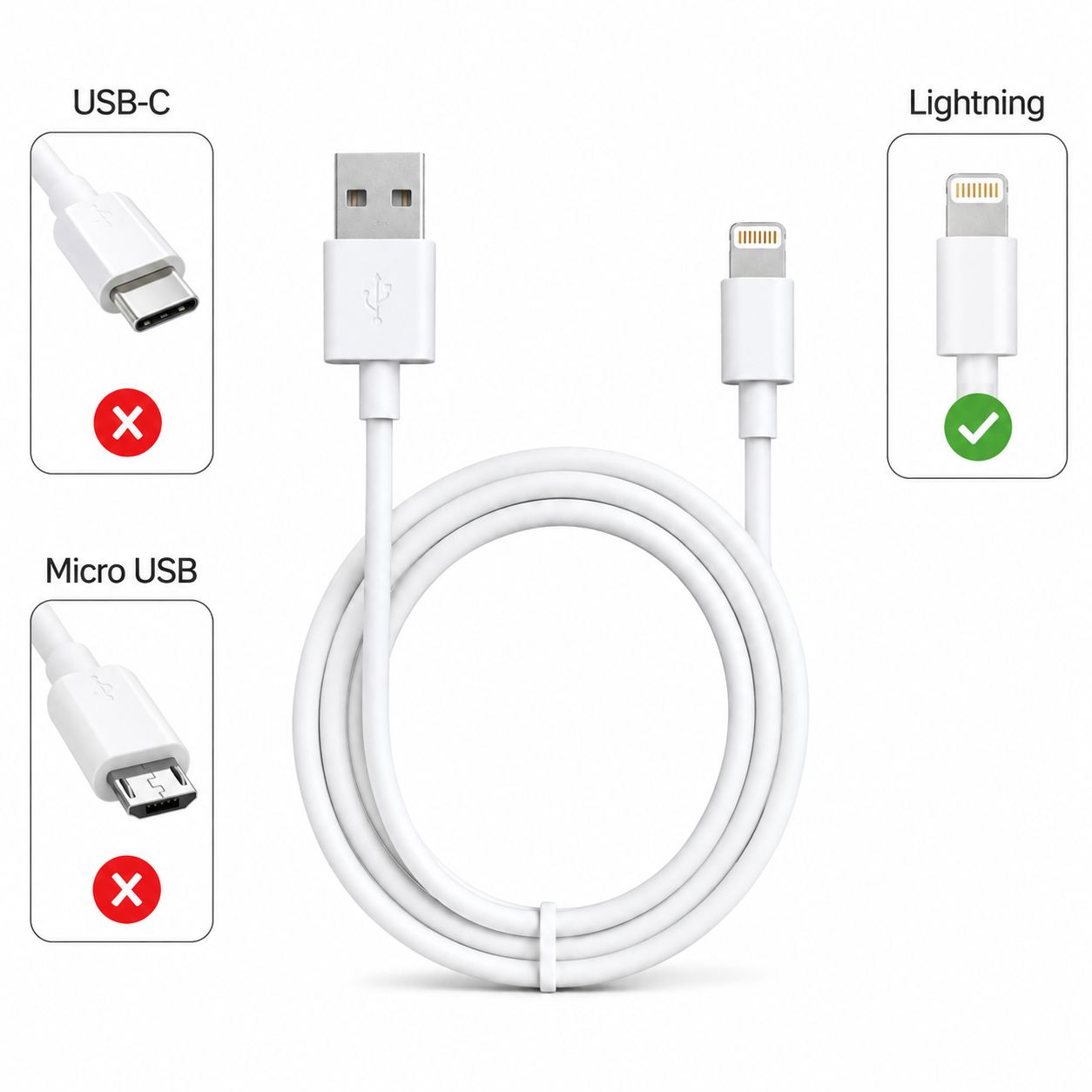 Sonilex Flexi 45W Fast Charging USB to Lightning Cable (1M)