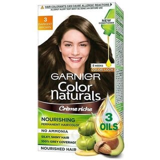 Naturals Cream Dark Brown Garnier Hair Color (3) 70ml + 60g