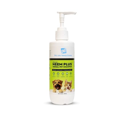 Neem Plus Herbal Pet Shampoo (200ml) - Dog Shampoo - Coat Cleansing & Conditioning Shampoo