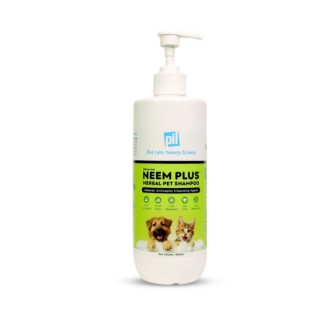 Neem Plus Herbal Pet Shampoo (500ml) - Dog Shampoo - Coat Cleansing & Conditioning Shampoo