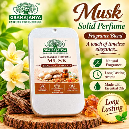 Bees wax solid perfumes - Musk (8gms)
