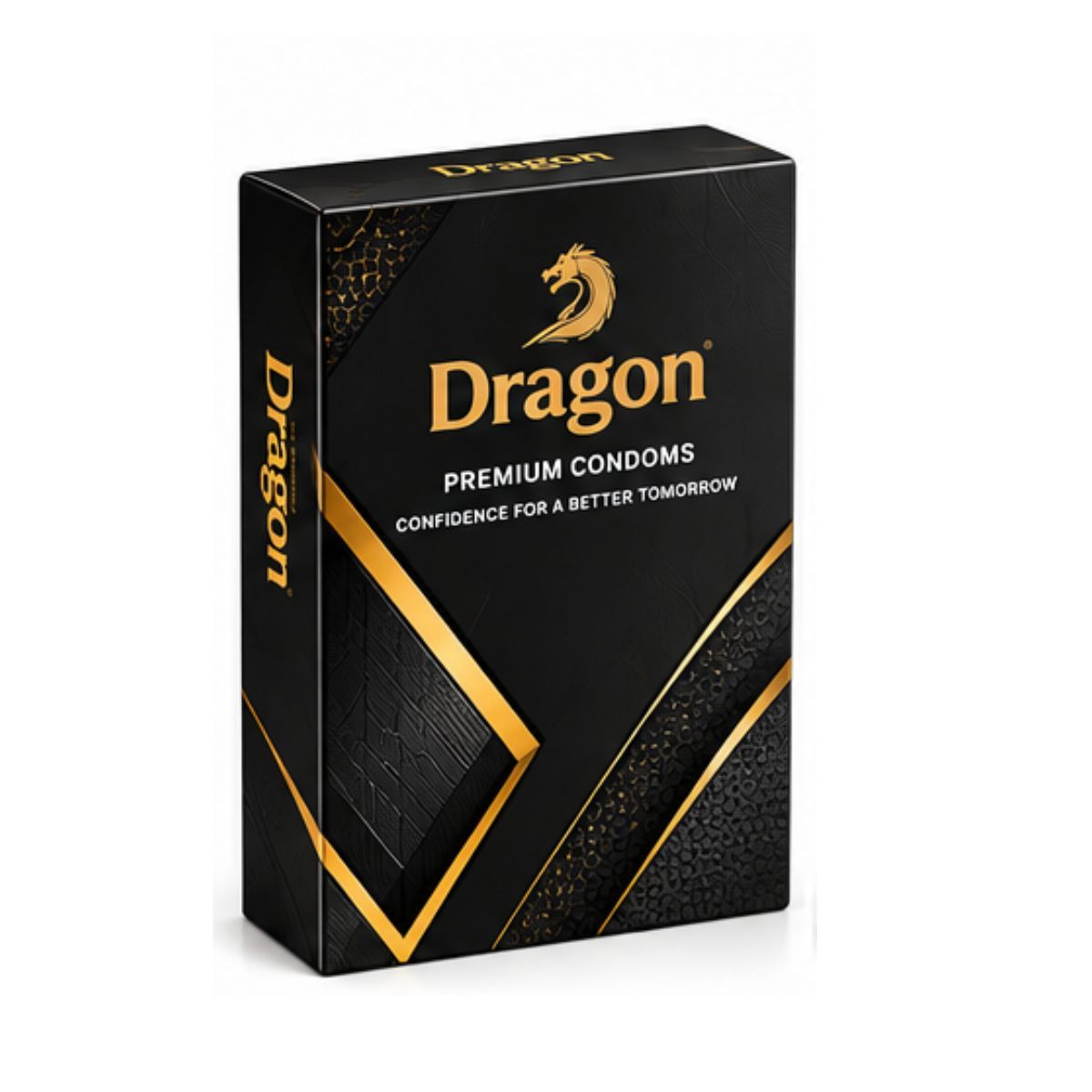Dragon Midnight Black Condoms – 1 Piece