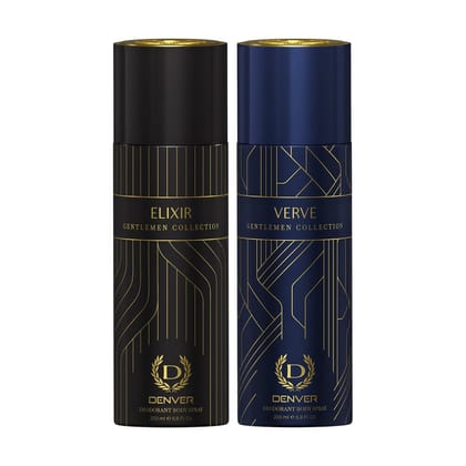  Denver Gentlemen Elixir+Verve Deo -200ml  Each (Pack of 2) - Sale