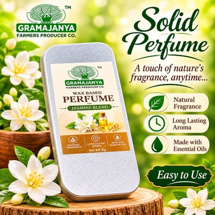 Gramajanya Bees Wax Solid Perfume- Jasmine -8gms