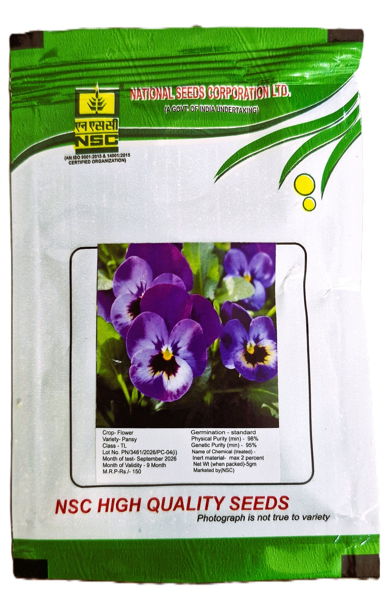 NSC Pansy Flower Seeds – 5 Gram Pack
