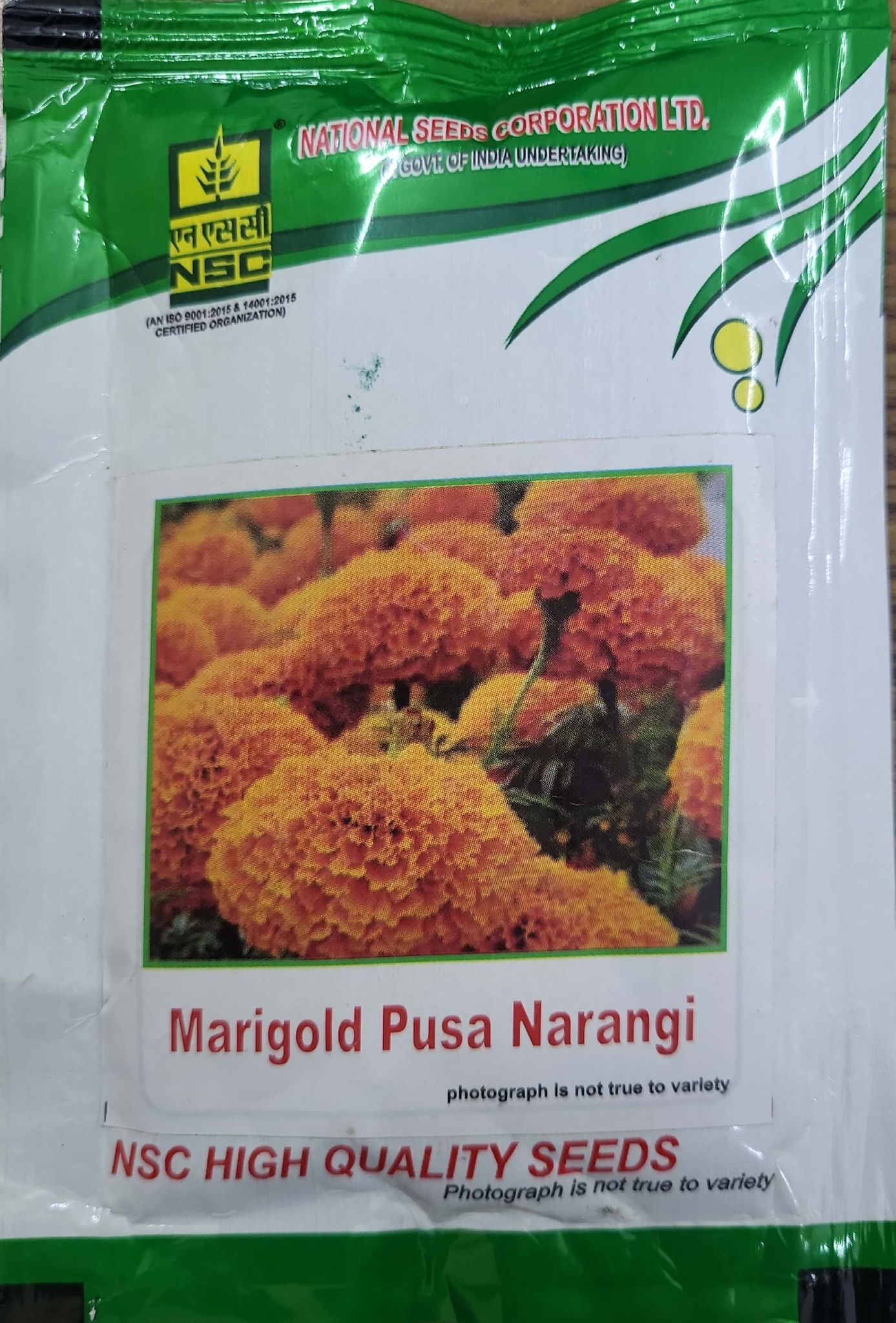 NSC Marigold Pusa Narangi Flower Seed (10 Gm Seed)