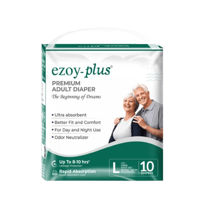 Ezoyplus Adult Diaper L Size,Odour Control | Tape Style Soft & Breathable | Unisex Adult Diapers | 120 Pieces