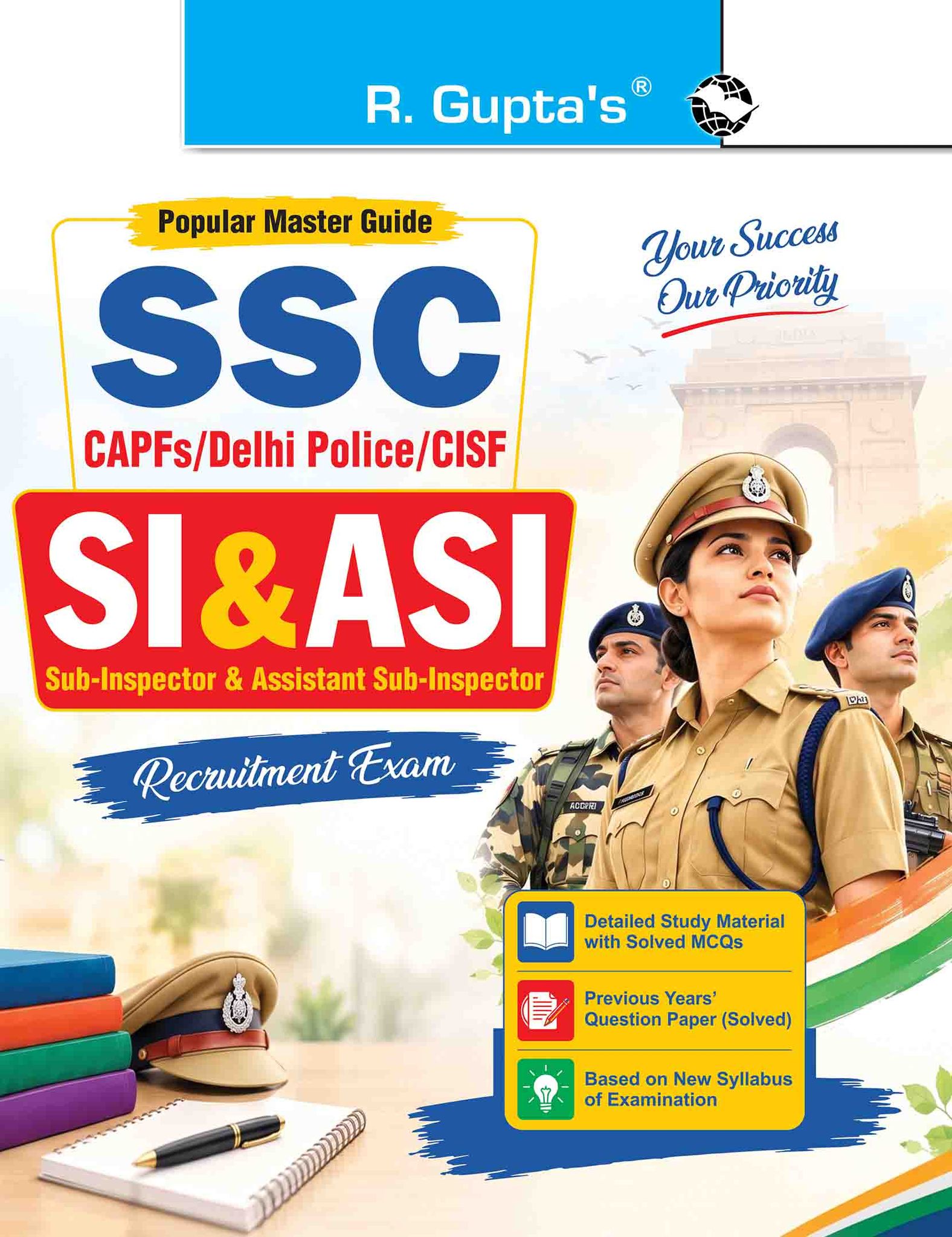 SSC: CAPFs/Delhi Police/CISF—SI & ASI Recruitment Exam Guide (For Paper I & II) (R-2123)