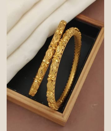 Shivay Fashion Gold Bangle Set ( Pack of 1 )