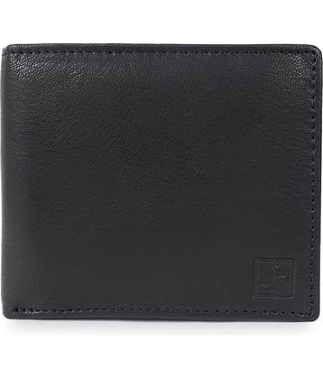 CIMONI Black 100% Leather Men's Two Fold Wallet ( Pack of 1 )