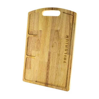 Trilonium Rubberwood Cutting Chopping Board 17.25 x 11.5 inches