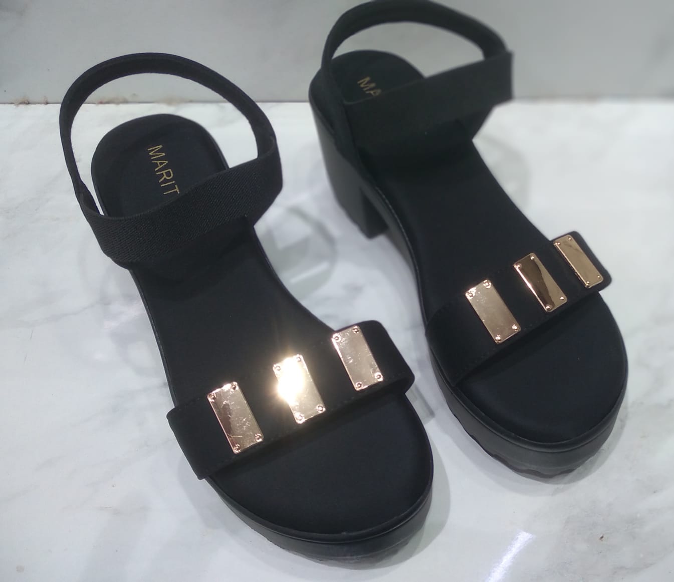 Stepedo  Ladies Pu Box hill sole Comfortable Inpad Sandals