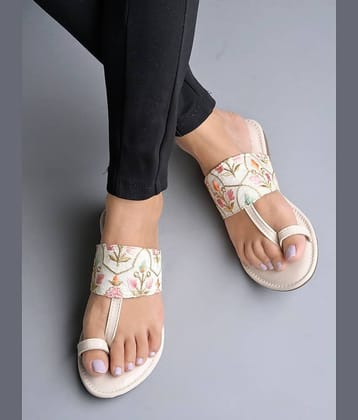 Shoetopia - Cream Women's Flats
