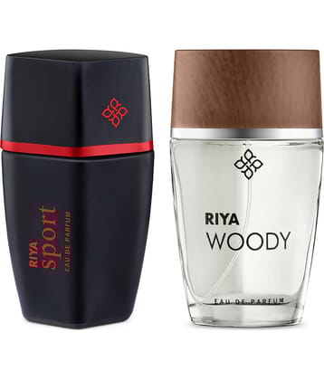 RIYA Sport & Woody, Long Lasting Perfume, 30ml Each, Pack of 2 Eau de Parfum  -  60 ml