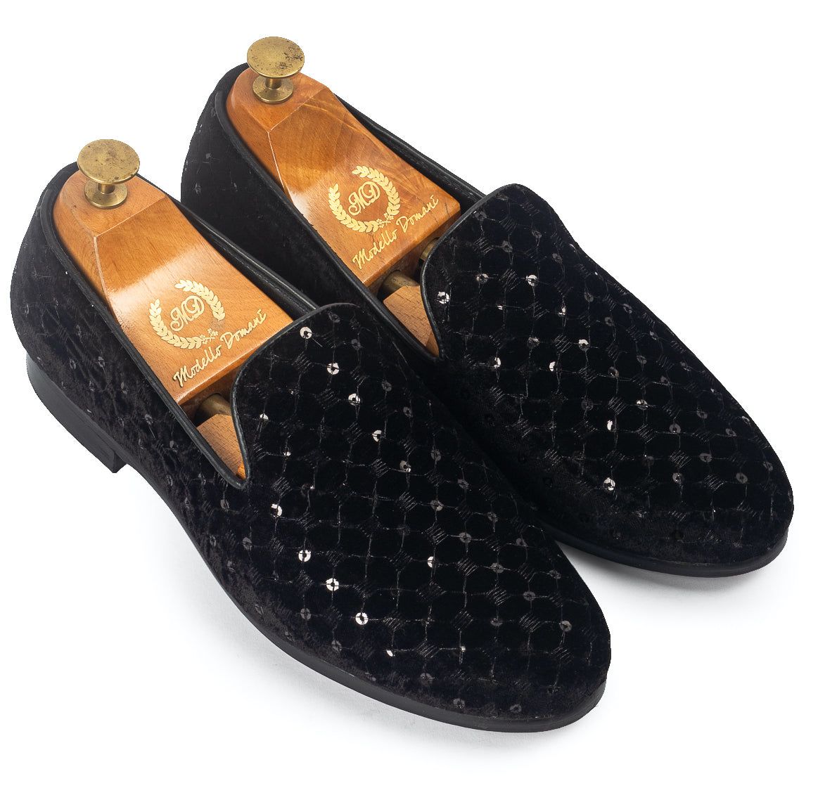 Mukaish Slipons (Limited Edition)-EU 41 / UK 7 / Black