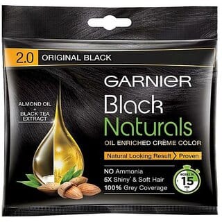 Garnier Black Naturals Original Black 2.0 Creme Color - 20ml+20g
