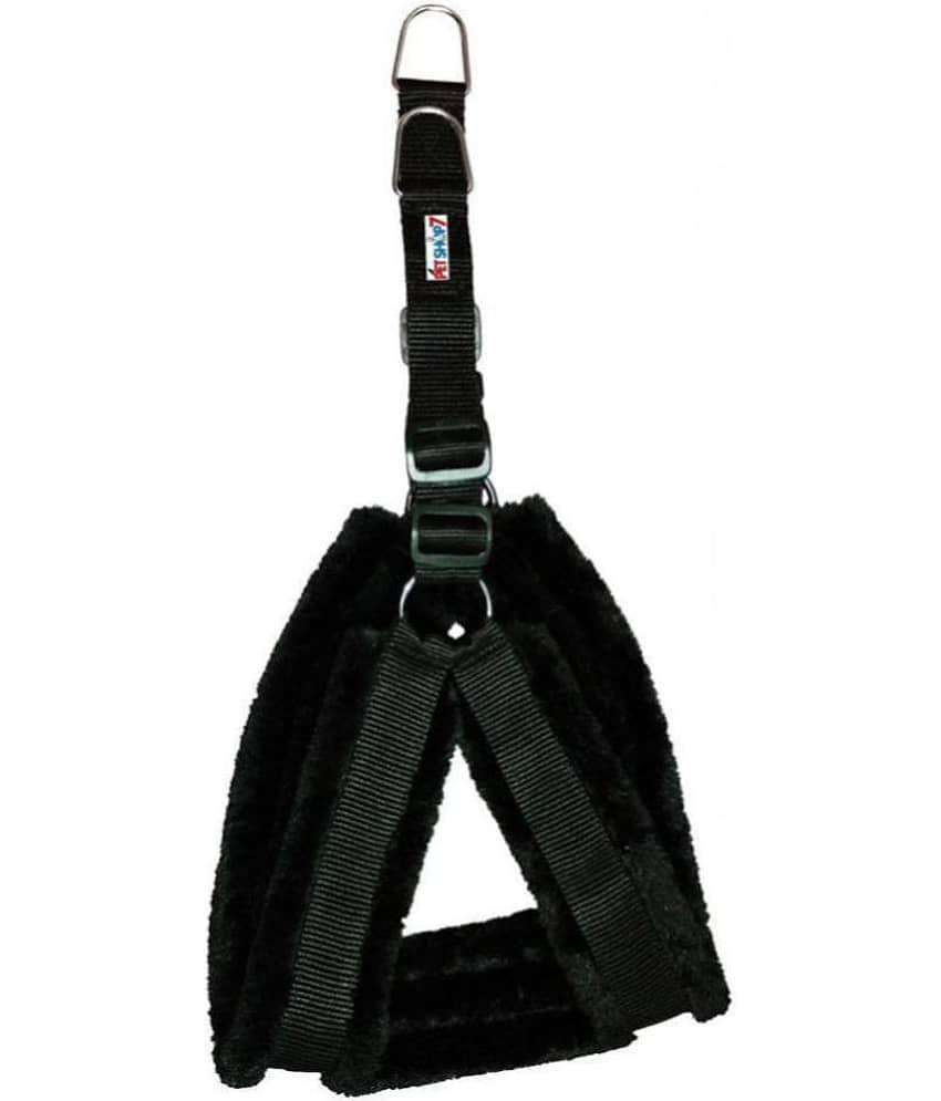 Petshop7 Nylon Dog Harness with Fur 1 inch Medium - ( Chest Size - 25-30 )