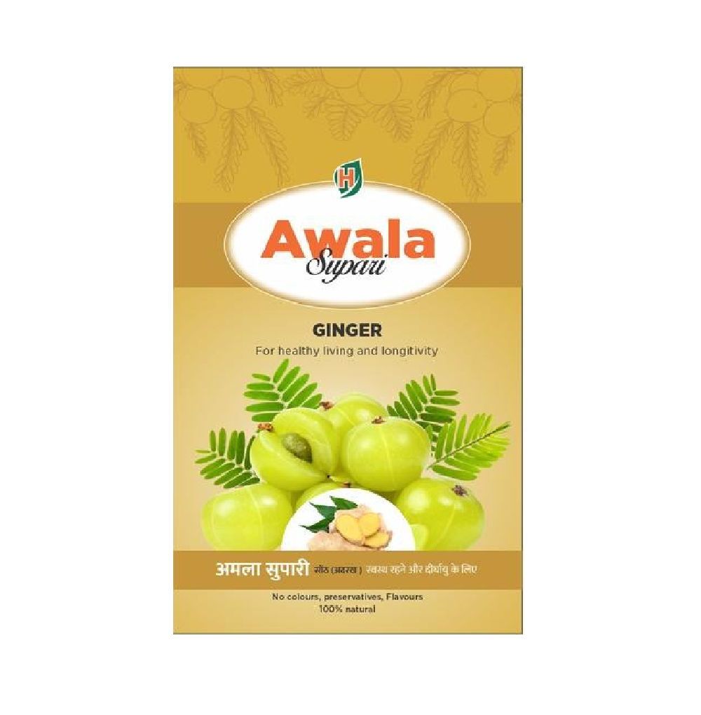 Hillarious Ayurveda Rasamla Awala Ginger Supari, 100 gm