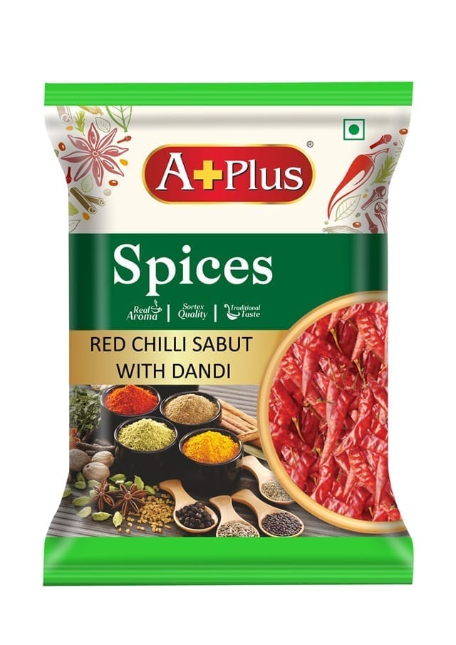 Aplus Red Chili Whole with Dundi 250gm(pouch)