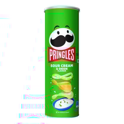 Kellogg'S Pringles Sour Cream & Onion Potato Chip, 107 gm