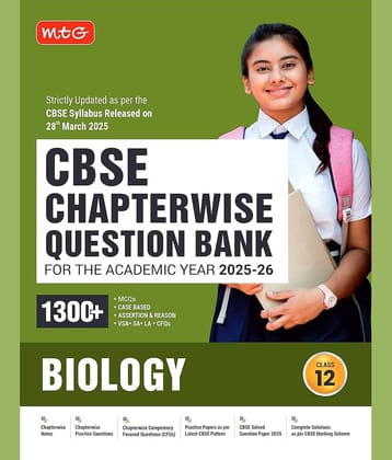 MTG CBSE Chapterwise Question Bank Class 12 Biology For 2026 Board Exam | As Per Latest CBSE Syllabus Released on 28 March 2025