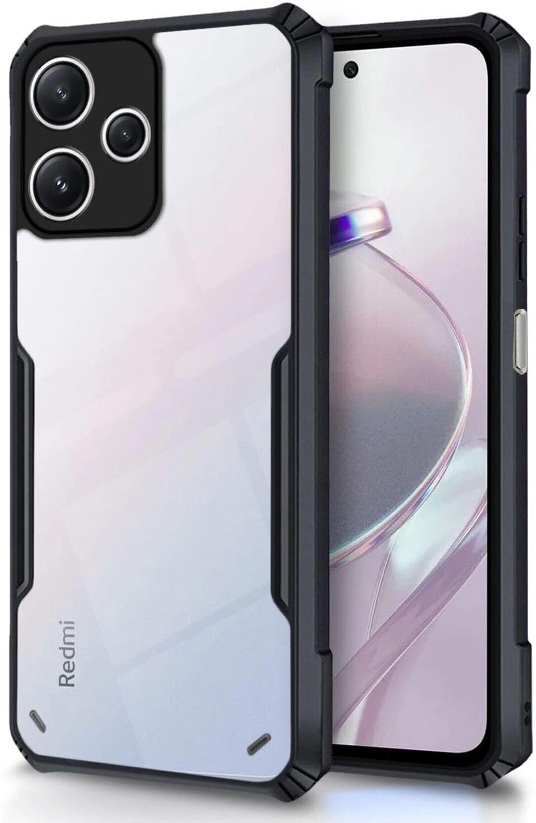 PLUGTECH Slim Shockproof Case | Matte Black Soft | Drop Protection | Precise Cutouts | Premium Mobile Cover for Oppo A5 Pro