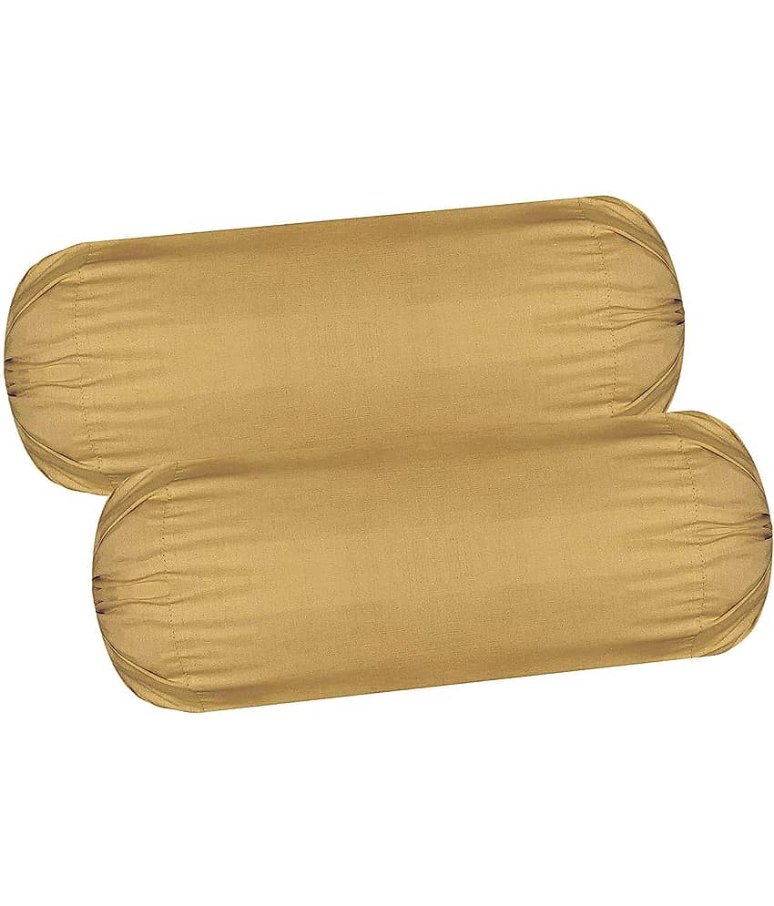 MAHALUXMI COLLECTION Set of 2 Poly Cotton Bolster Covers
