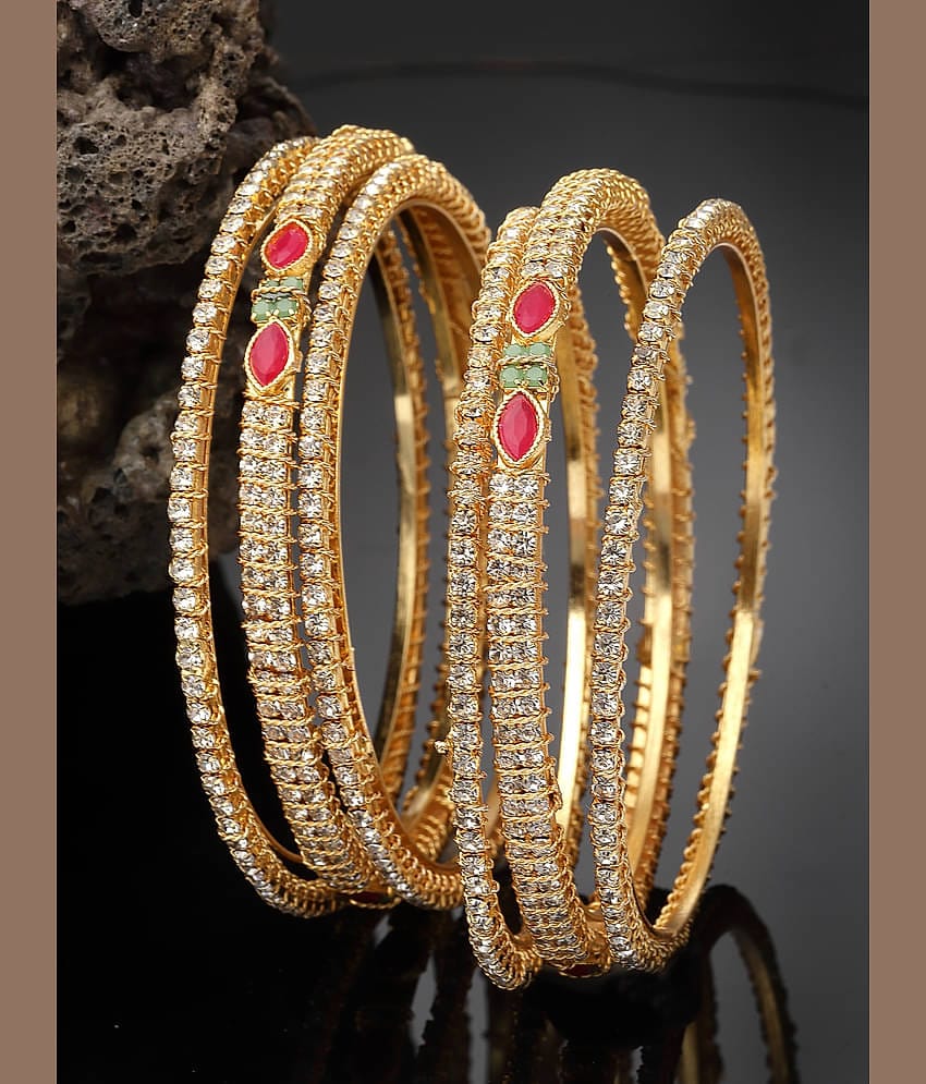 Sukkhi Multicolor Bangle Set ( Pack of 6 )